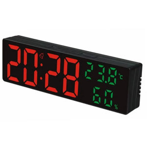 LED Digital Clock w/ Temperature & Humidity
