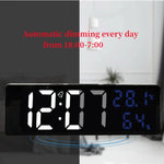 LED Digital Clock w/ Temperature & Humidity